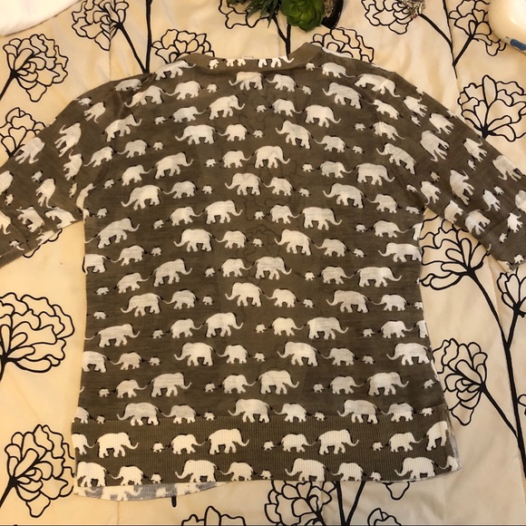 [ LOFT ] Short Sleeve Elephant Cardigan - Picture 5 of 5